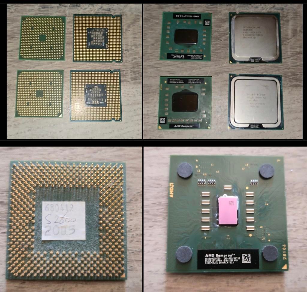 verschillende AMD Sempron processors en een Intel Core 2 Duo, Computers en Software, Processors, Ophalen of Verzenden, Refurbished