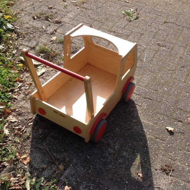 Duw auto, poppenwagen, Ophalen, Zo goed als nieuw, Duw- of Trekspeelgoed