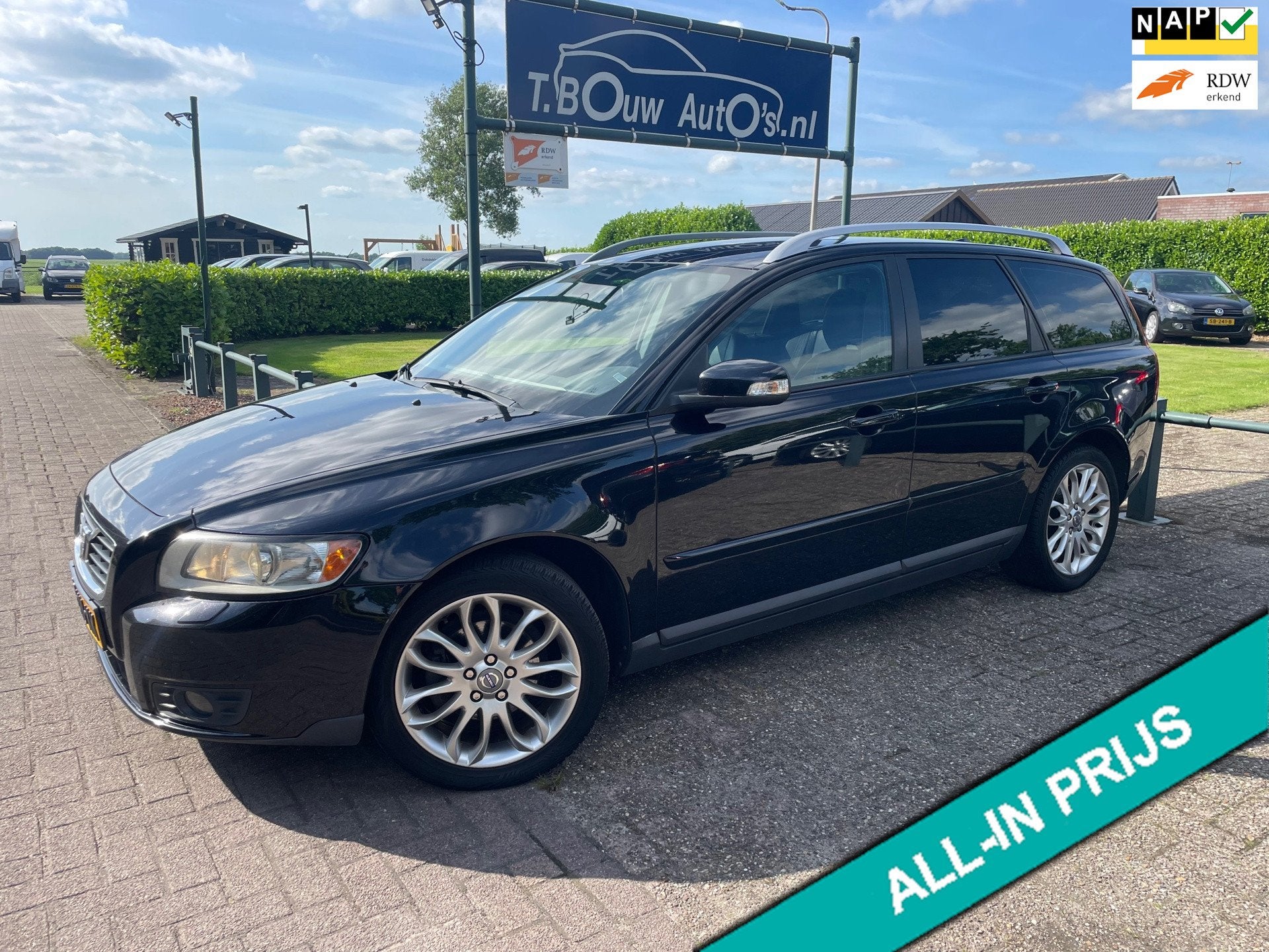 Volvo V50 1.8 Edition II | Airco | Cruise, Auto's, Voorwielaandrijving, 125 pk, Zwart, 4 cilinders