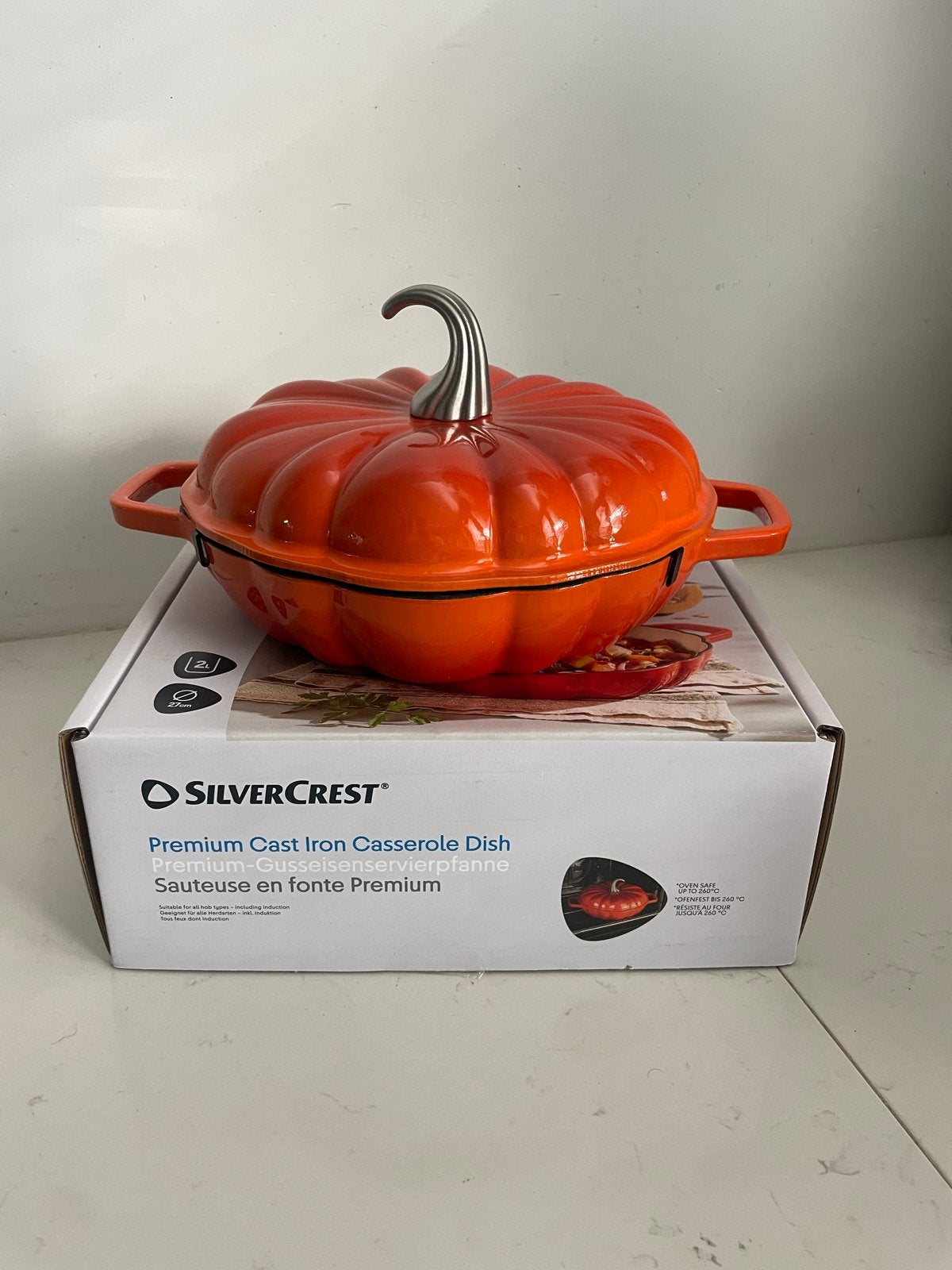 SilverCrest Premium Gietijzeren Braadpan Pompoen, Nieuw, Ophalen of Verzenden, Geschikt voor inductie, Overige merken