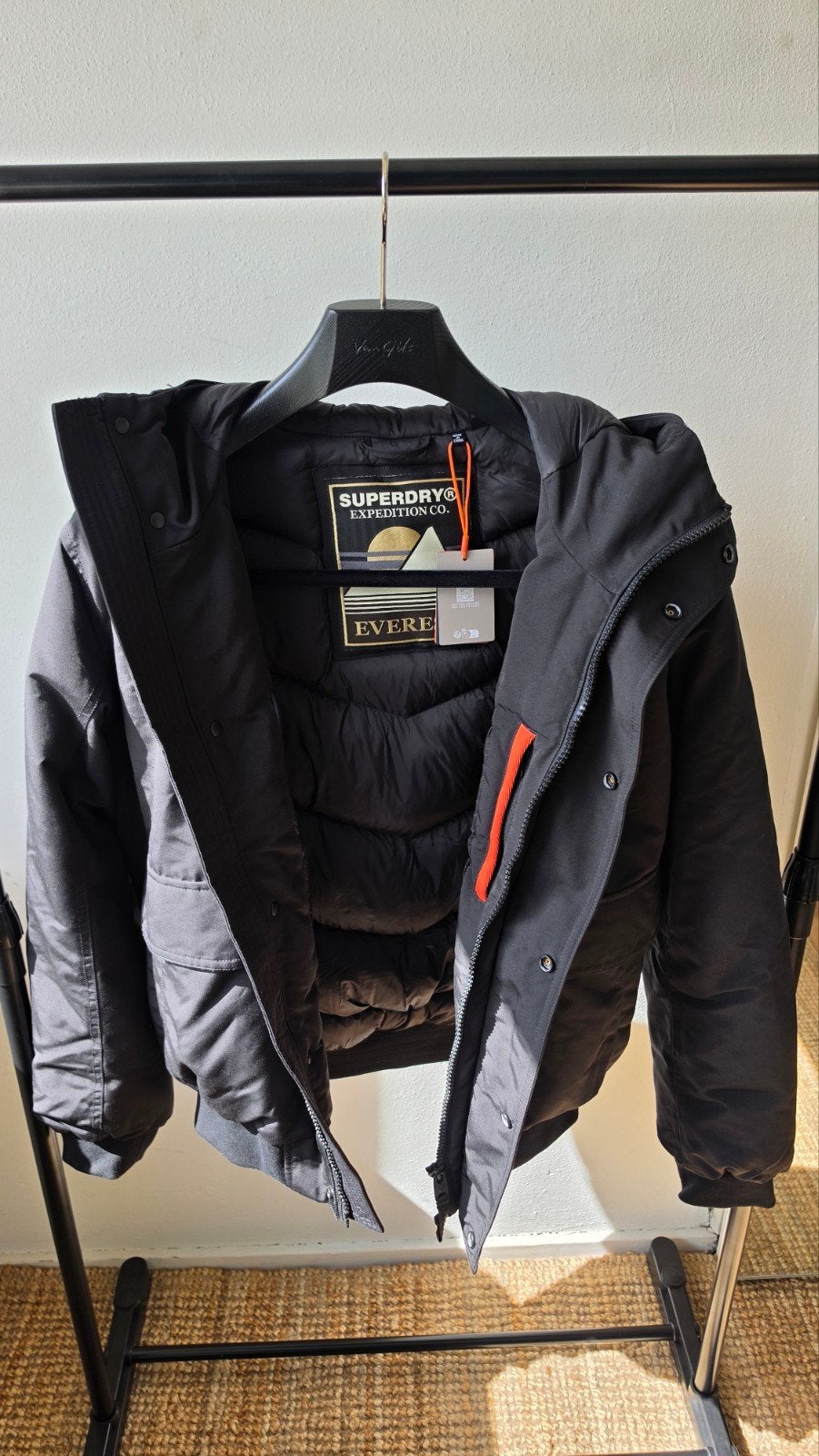 Superdry Everest Puffer, Zwart, Nieuw, Ophalen of Verzenden, Maat 46 (S) of kleiner