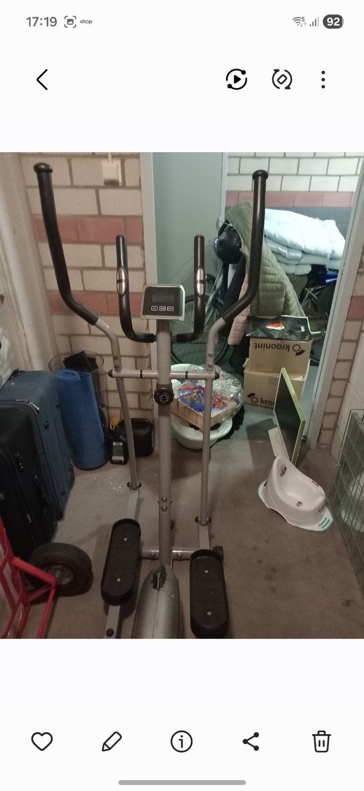 Crosstrainer, Ophalen of Verzenden, Gebruikt, Metaal, Crosstrainer