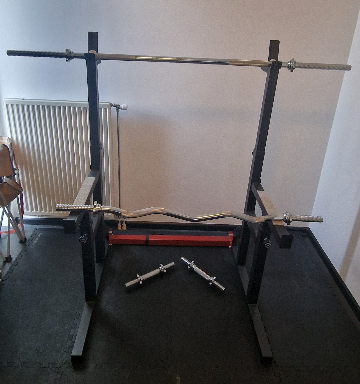 Fitness Squat Rek Set met Haltersteun Benchpress te koop, Ophalen, Overige typen