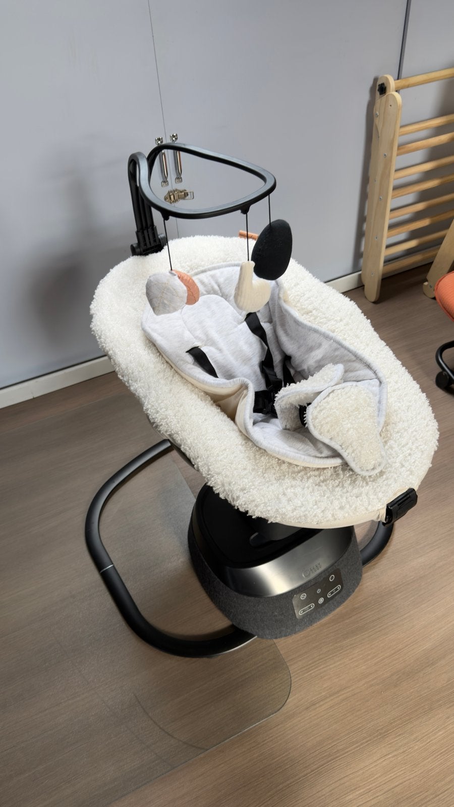 Babymoov Schommelstoel Swoon Evolution Curl White, Kinderen en Baby's, Wipstoeltjes, Wipstoel, Ophalen, Overige merken, Met gordel(s) of riempje(s)
