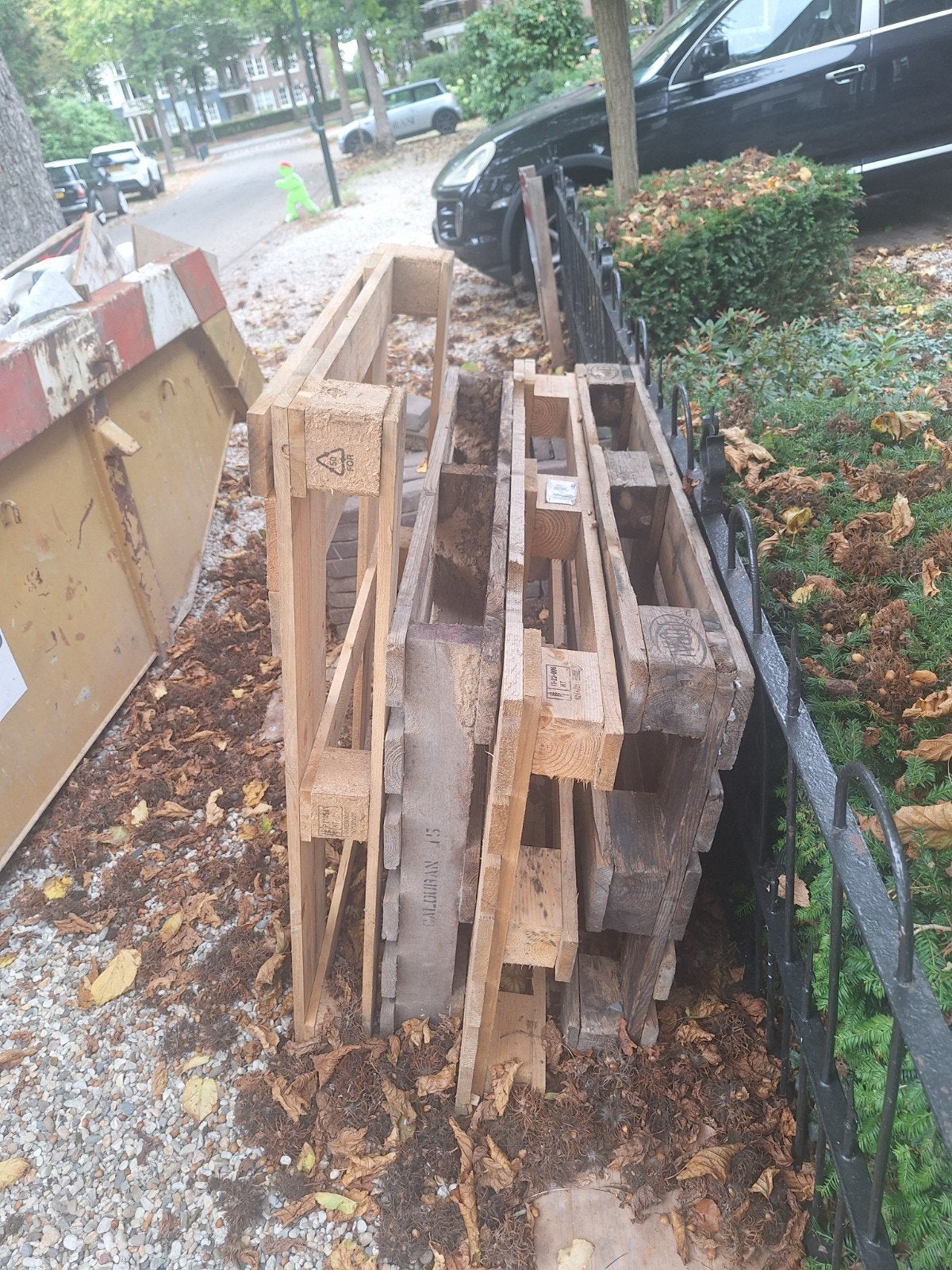 4x Houten pallets GRATIS, Ophalen, Overige houtsoorten, Minder dan 200 cm, Pallet