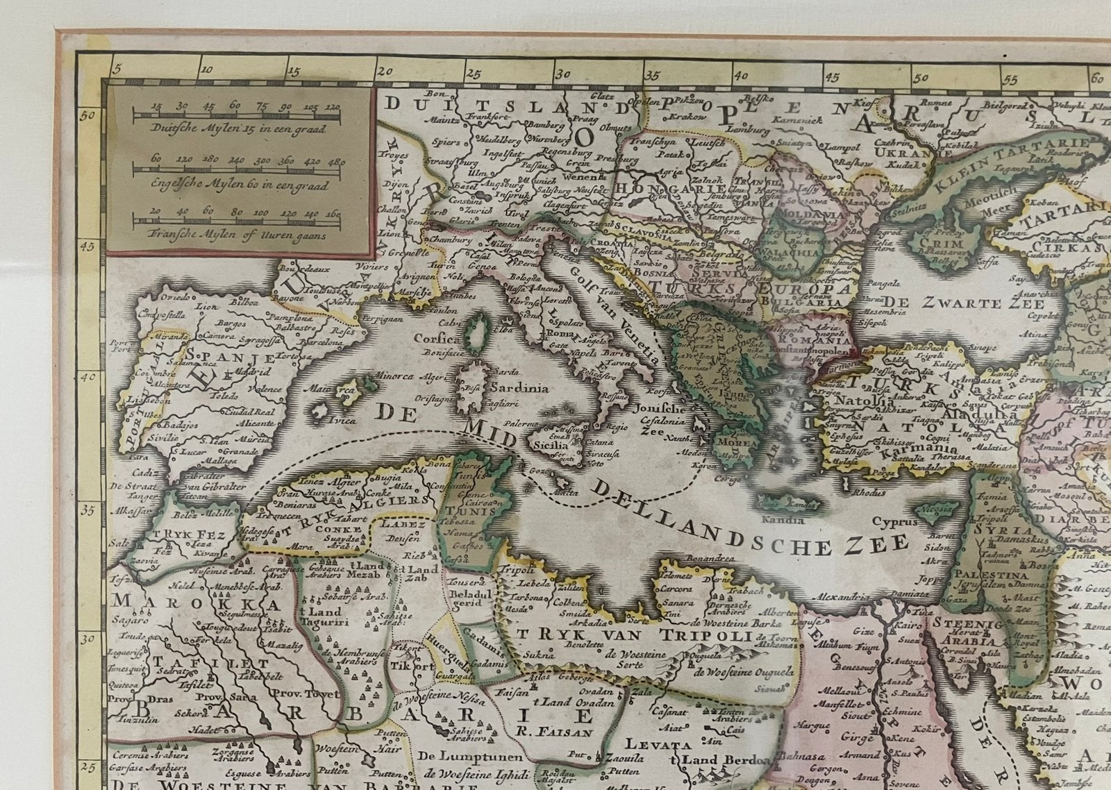 “Nieuwe kaart van het Turkse Ryk”, Ophalen, Overige gebieden, Voor 1800, Landkaart