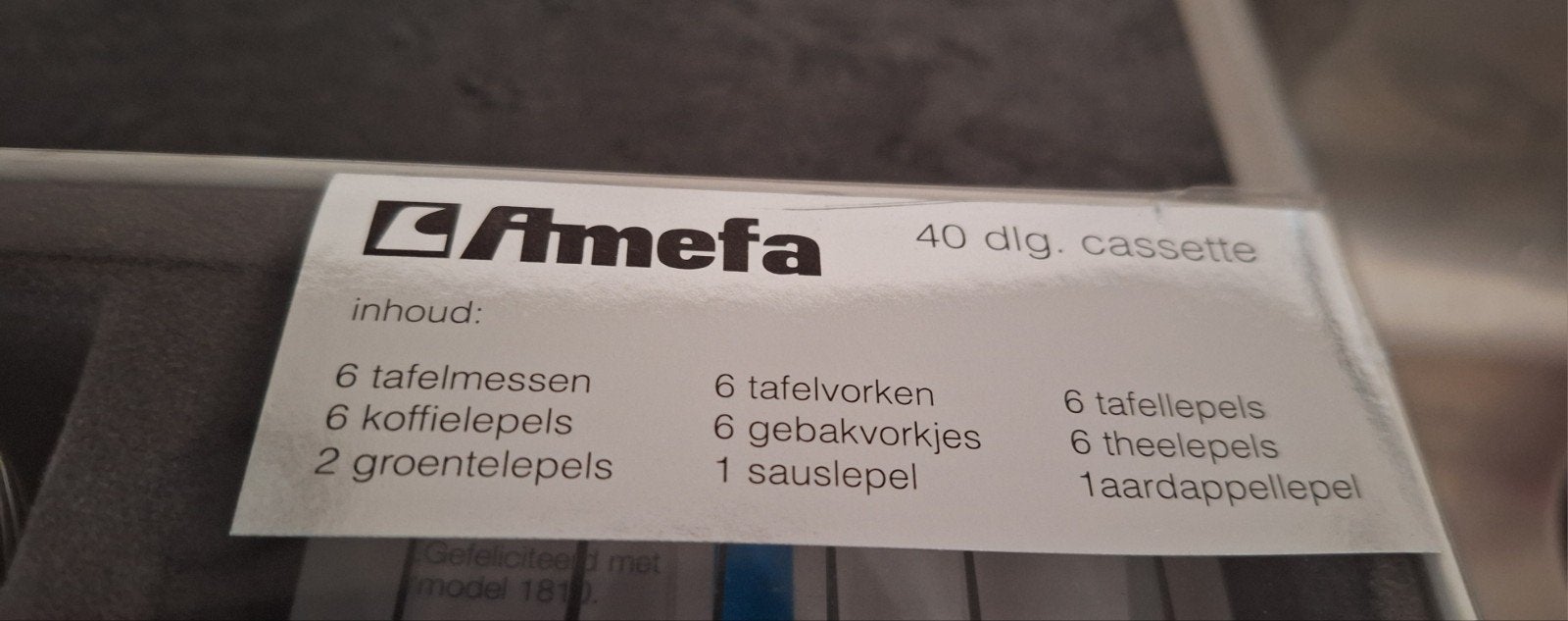 40 DELIG AMEFA BESTEKSET IN DOOS NIEUW, Ophalen, Bestekset, Overige typen, Nieuw