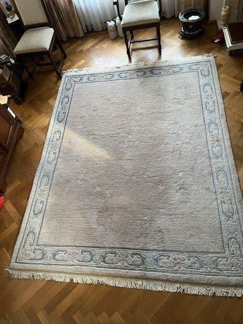Nepal vloer tapijt, Ophalen, Nepal, Crème, 200 cm of meer