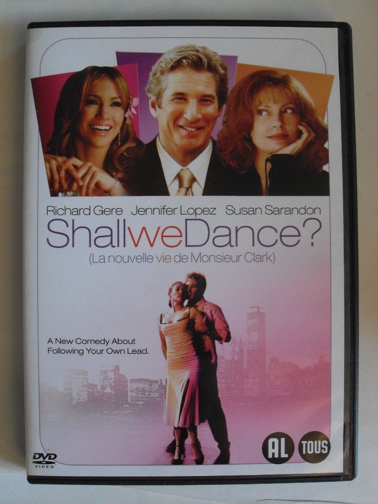 Shall we dance (originele dvd) Lopez & Gere & Sarandon, Cd's en Dvd's, Dvd's | Komedie, Zo goed als nieuw, Romantische komedie