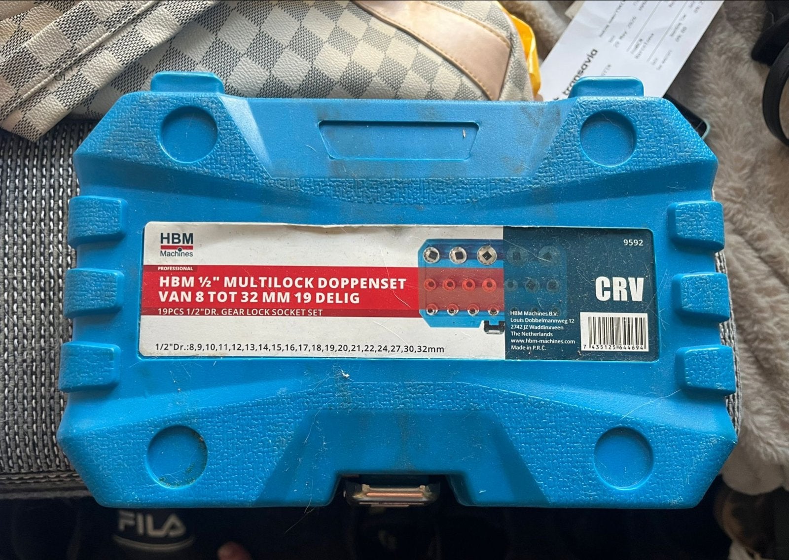 HBM Multilock Doppenset 1/2" 8-32mm 19-delig, Auto diversen, Ophalen, Nieuw