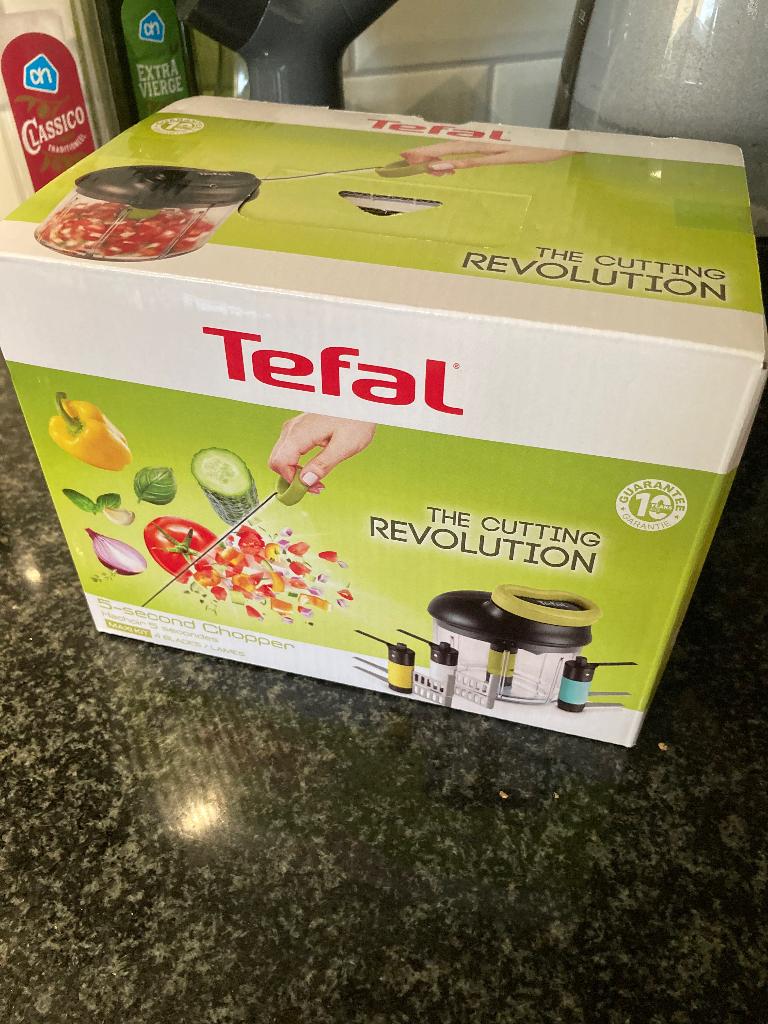 Tefal 5-second chopper, Groen, Kunststof, Nieuw, Ophalen of Verzenden
