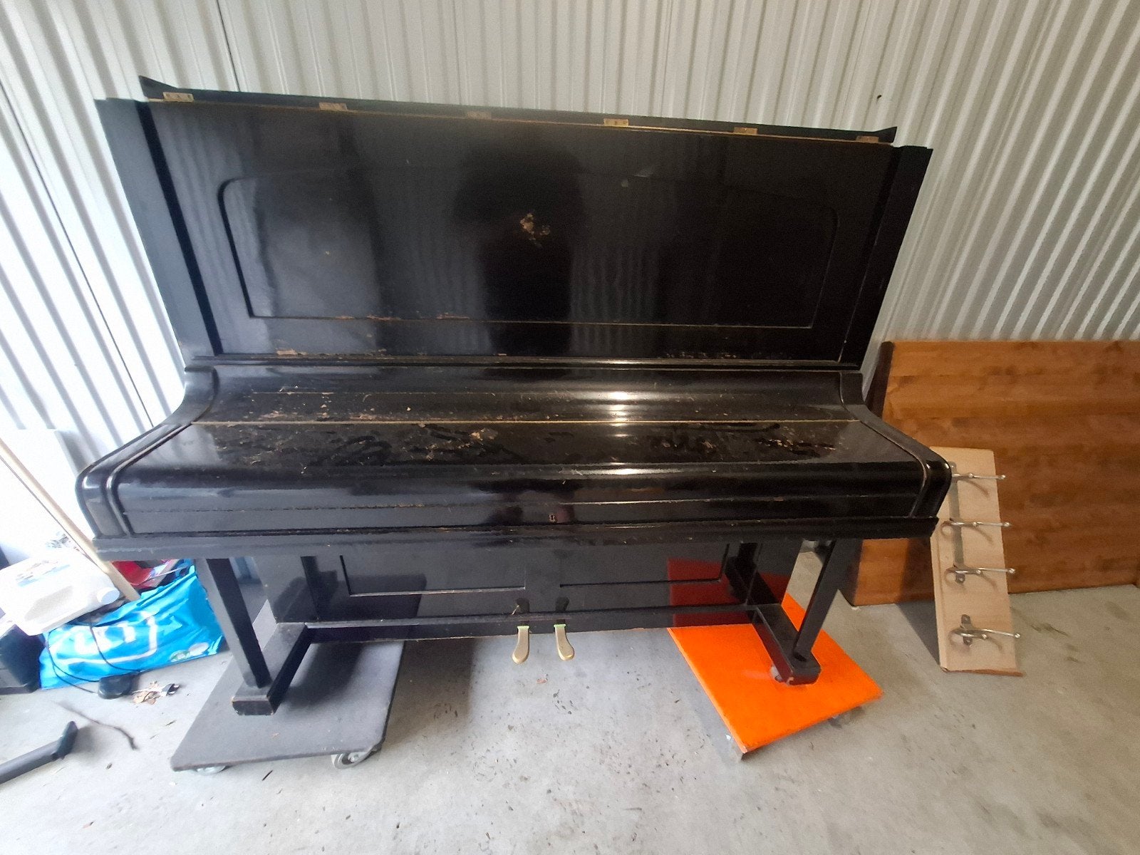 Steinweg Nachf. Piano - Zwart, Gebruikt, Muziek en Instrumenten, Ophalen, Gebruikt, Piano, Piano
