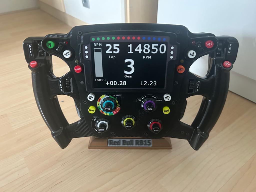 Redbull F1 stuur full size, Ophalen, Zo goed als nieuw, Formule 1