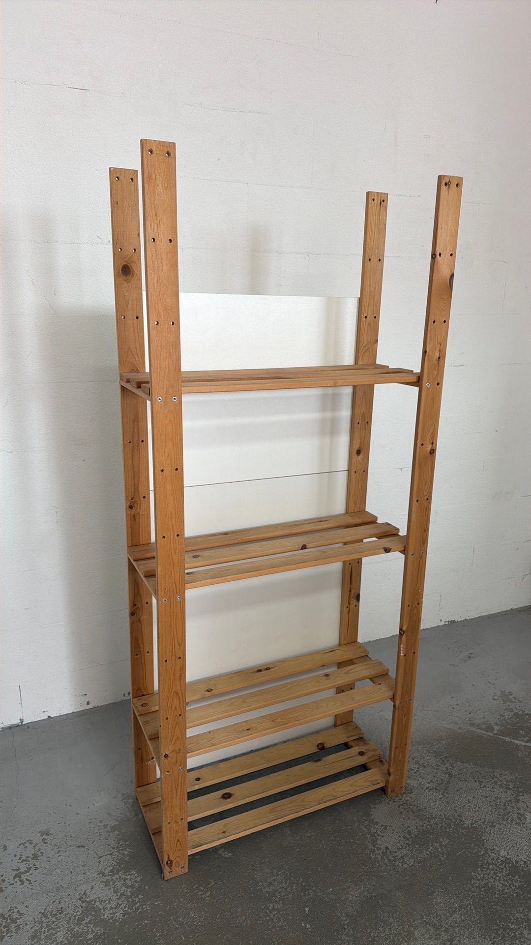 Houten rek met 4 planken, Ophalen, Gebruikt