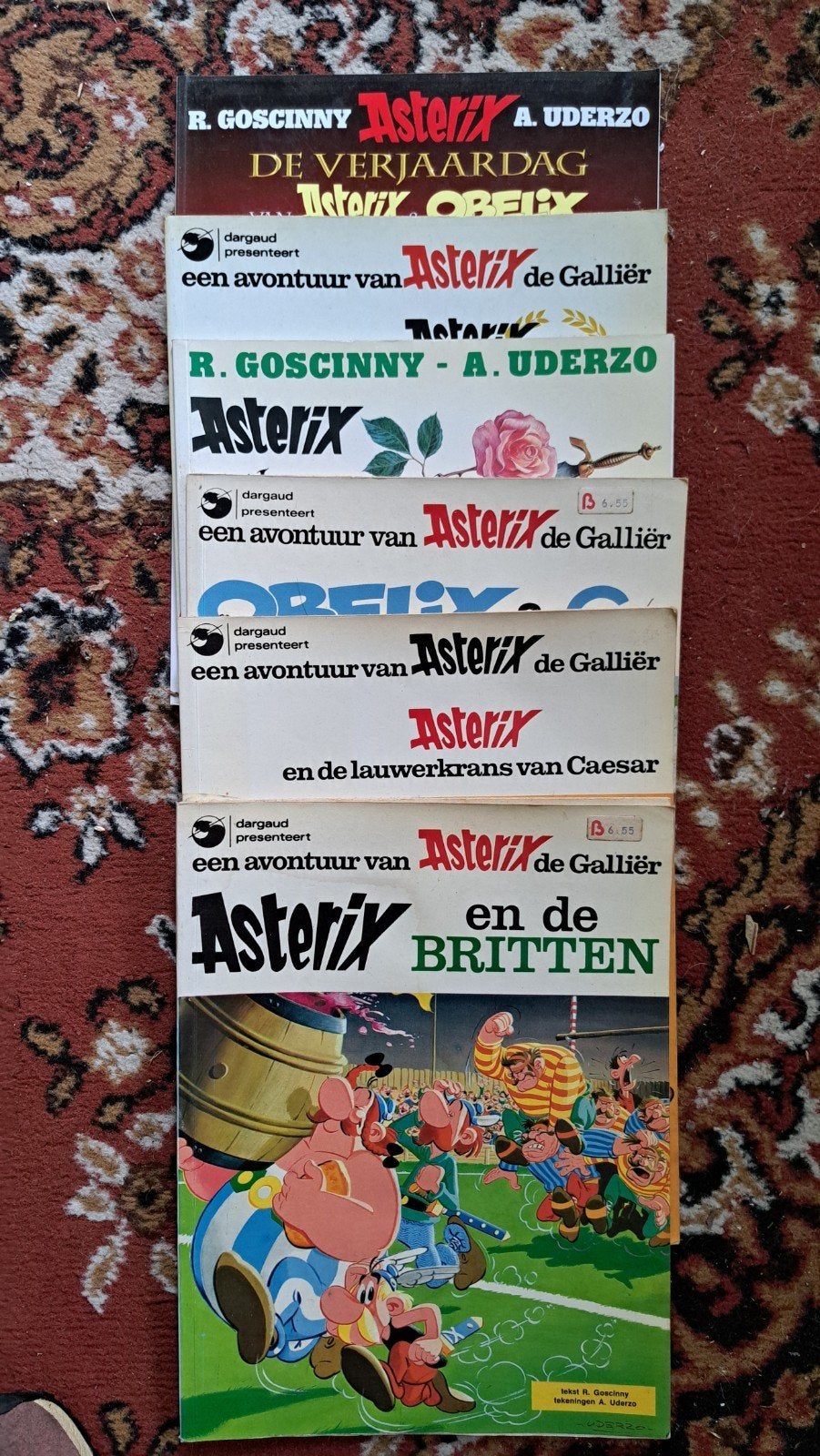 Asterix stripboeken collectie - 5 delen, Meerdere stripboeken, Ophalen of Verzenden, Gelezen, René Goscinny, Albert Uderzo