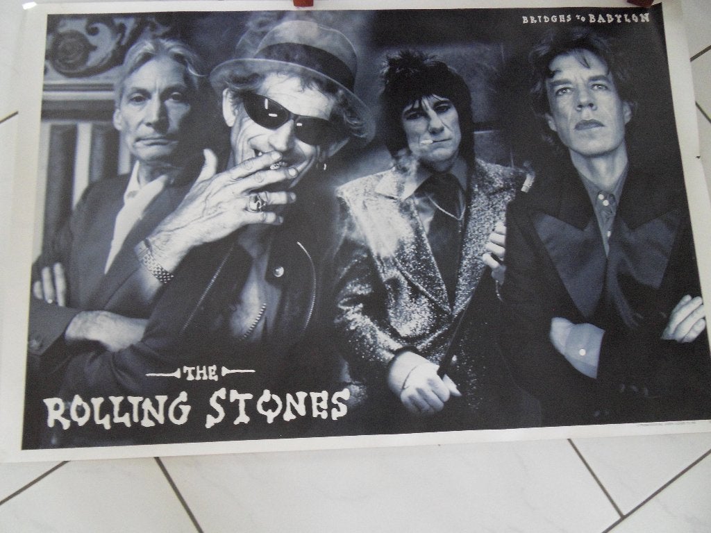 Poster ROLLING STONES 62x93 cm., Verzamelen, Ophalen of Verzenden, Gebruikt, A1 t/m A3, Muziek