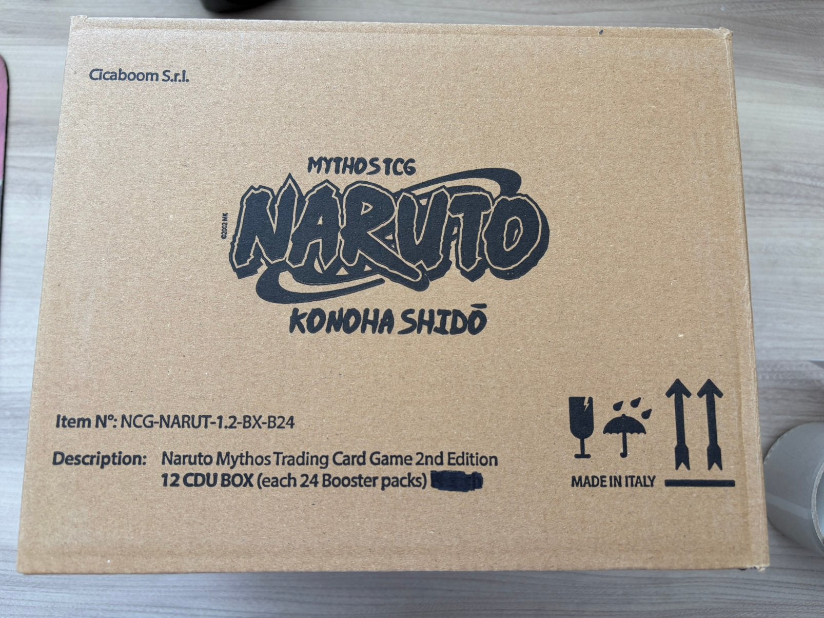 Naruto Mythos TCG 1.2  2nd Edition Case (12 Booster Boxes), Ophalen of Verzenden, Zo goed als nieuw