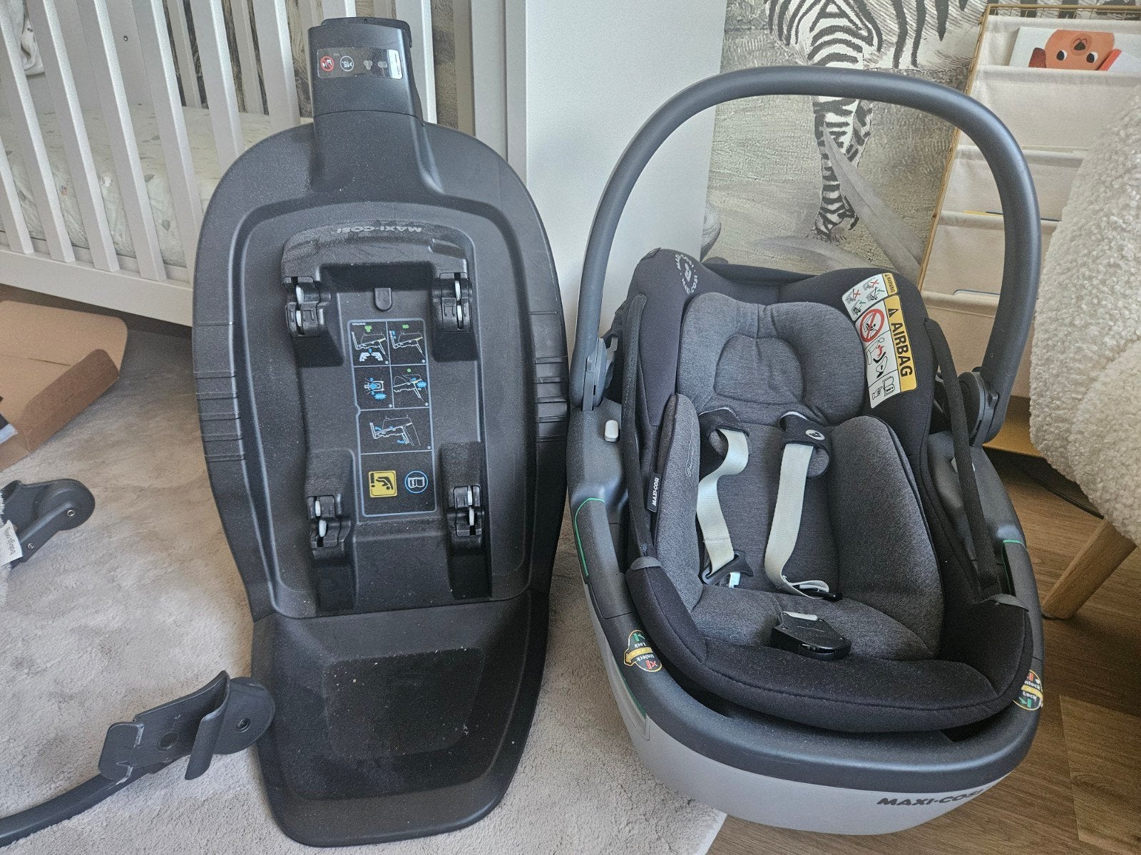 Maxi-Cosi Coral autostoel met Isofix base, Ophalen, Gebruikt, Zijbescherming, Isofix