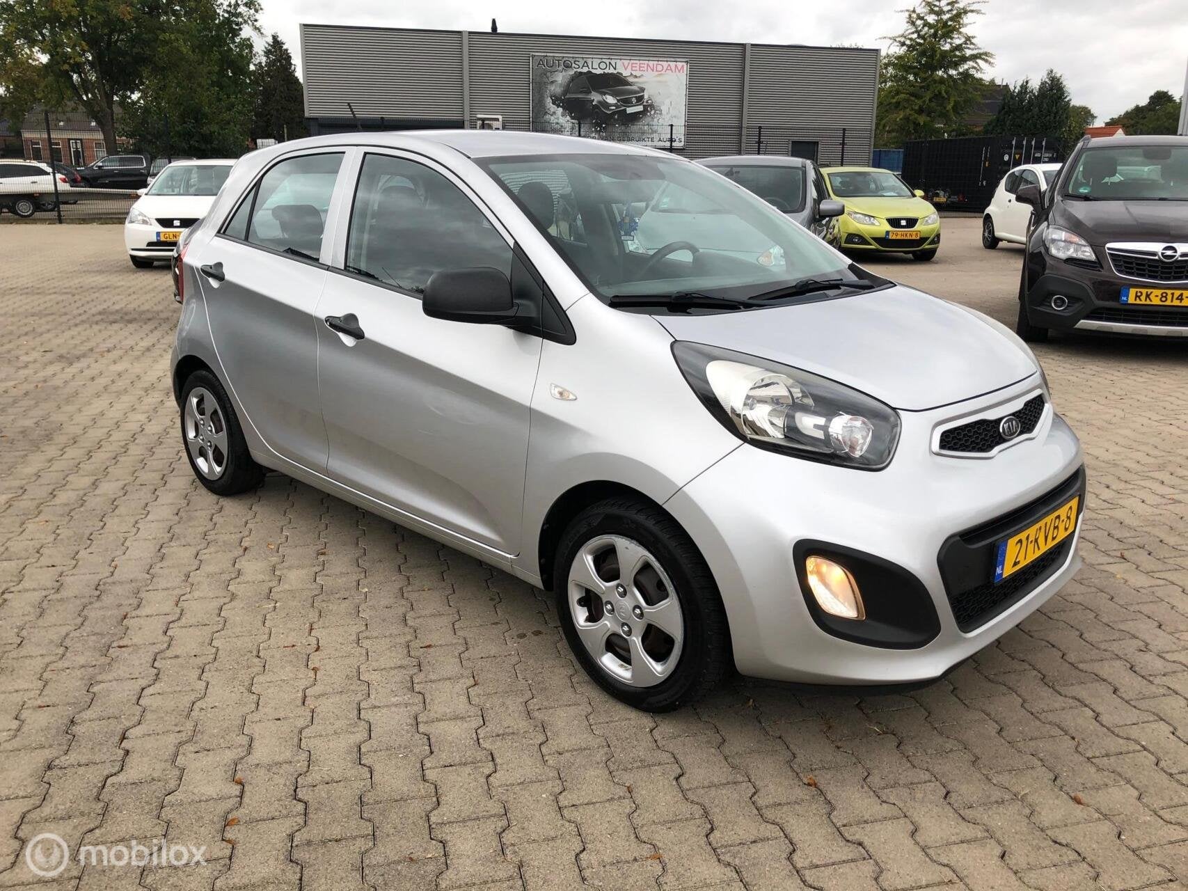 Kia Picanto 1.0 CVVT 5.DRS AIRCO N.A.P INCL GR-BEURT, Voorwielaandrijving, Euro 5, Stof, Gebruikt
