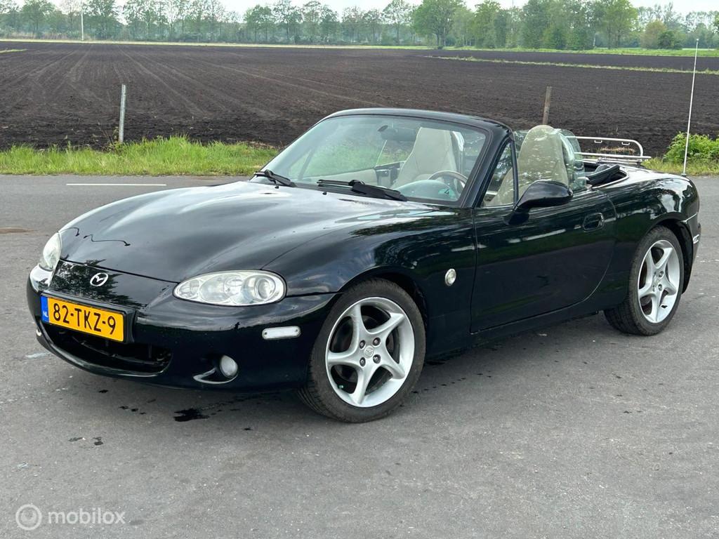 Mazda 1.6i Memories II Briliant Black, Auto's, Mazda, Achterwielaandrijving, 4 cilinders, Cabriolet, Zwart