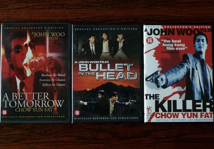 John Woo: The Killer + Bullet in the Head + Better Tomorrow, Vanaf 16 jaar, Ophalen of Verzenden, Gebruikt, Actie