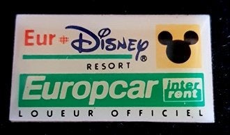 Euro Disney Europcar pin, Verzenden, Nieuw, Overige onderwerpen, Speldje of Pin