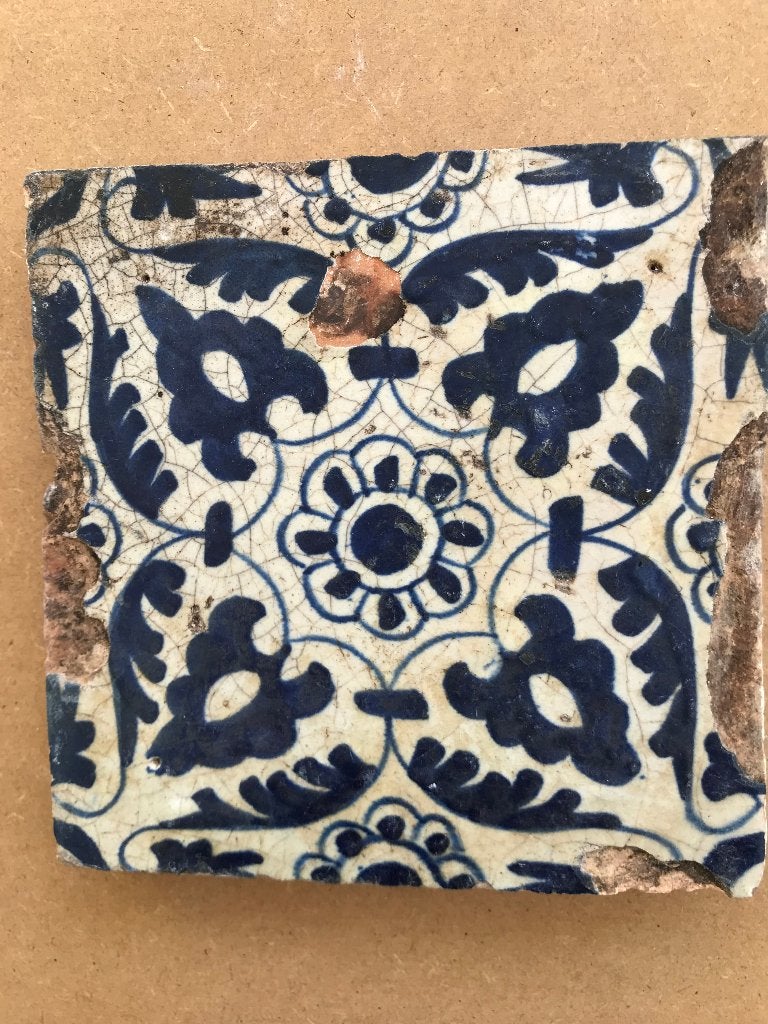 tegel ornament ca. 1625 bodemvondst, Verzenden