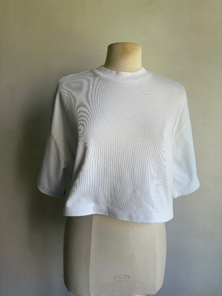 cos cropped top maat m wit, Maat 38/40 (M), COS, Verzenden, Wit