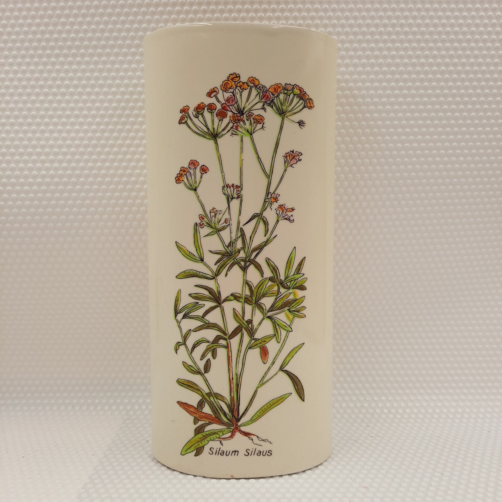 Vintage radiatorbakje met botanische print - Silaum Silaus, Ophalen of Verzenden, Huis en Inrichting