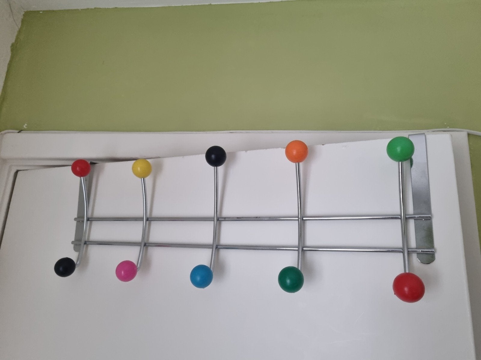 Vintage Bolletjes Kapstok - Metalen Deurkapstok, Ophalen of Verzenden, Gebruikt, Metaal, Overige typen