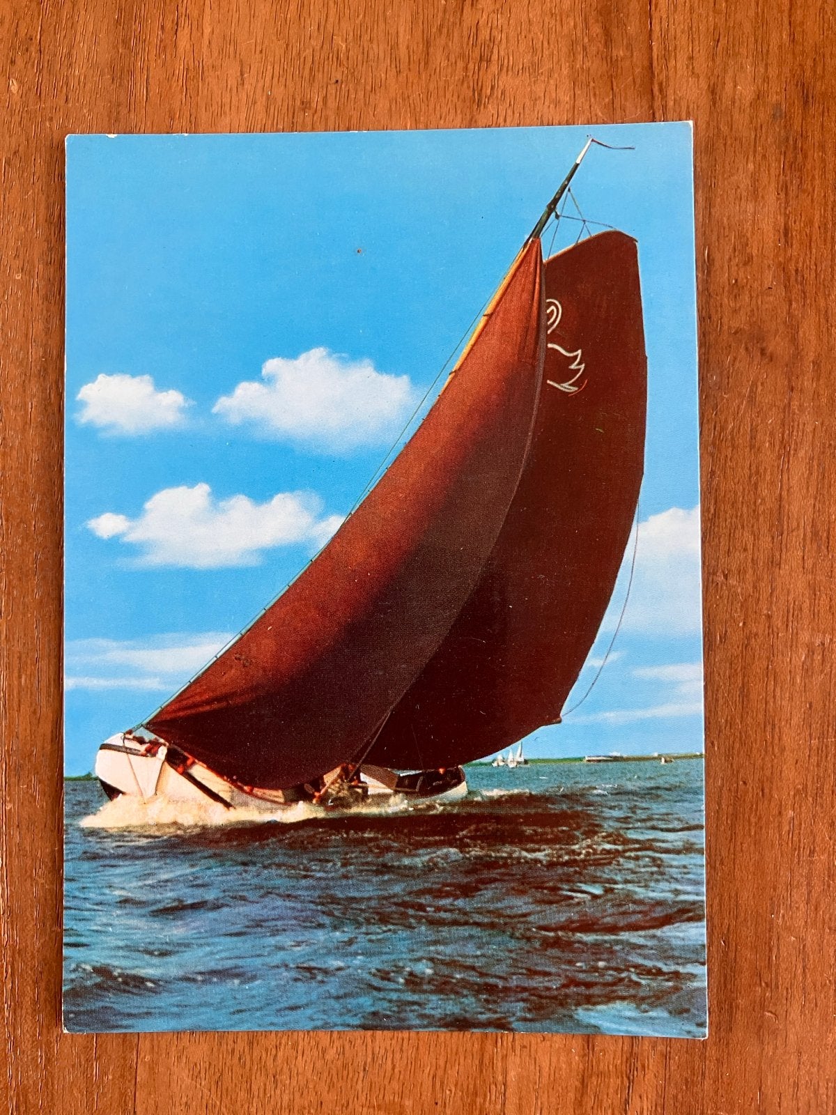 Skûtsjesilen Friesland. De Swan fan Langwar. Langweer., Ophalen of Verzenden, 1960 tot 1980, Gelopen, Friesland