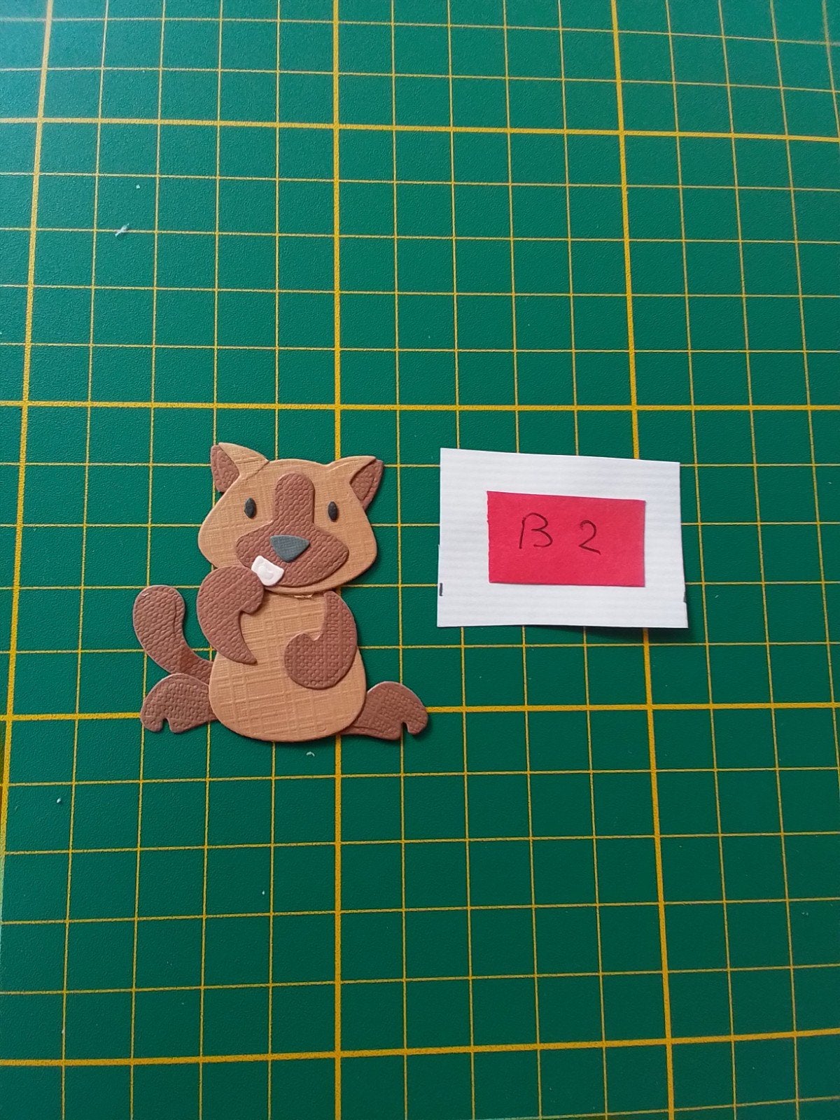 B2 Stansjes bruine kat (4), Ophalen of Verzenden, Nieuw, Overige thema's, Overige typen