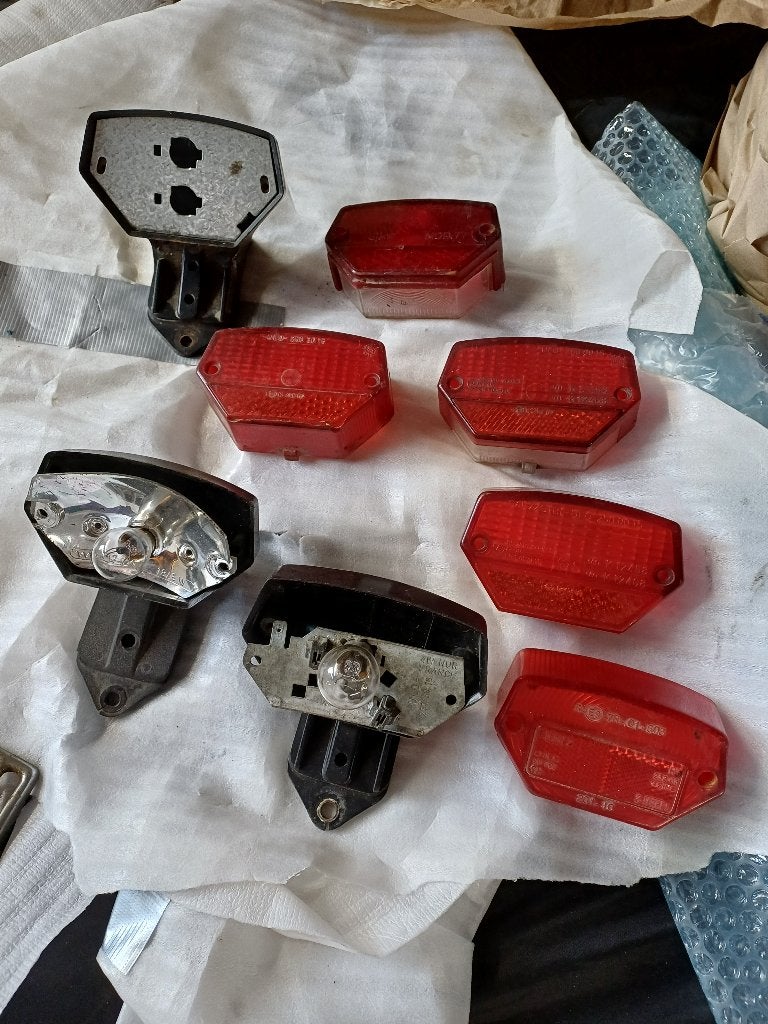 Ulo enz kreidler achterlichten kapjes zie foto, Fietsen en Brommers, Ophalen of Verzenden, Gebruikt, Overige typen