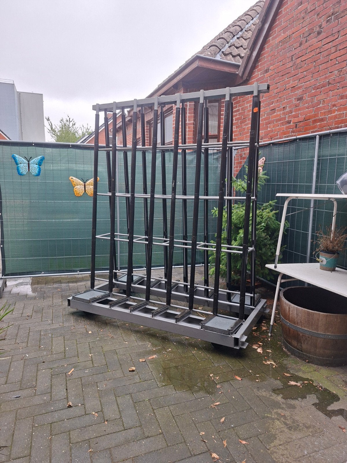 Verrijdbare Glasbok 1,2x1,8 meter, Doe-het-zelf en Verbouw, Glas en Ramen, Ophalen, Gebruikt, 160 cm of meer, 160 cm of meer