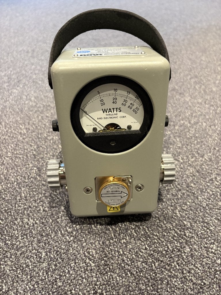 Bird 43 wattmeter  7/16 en 2500w meetkopje 50-125 Mhz, Ophalen of Verzenden, Gebruikt