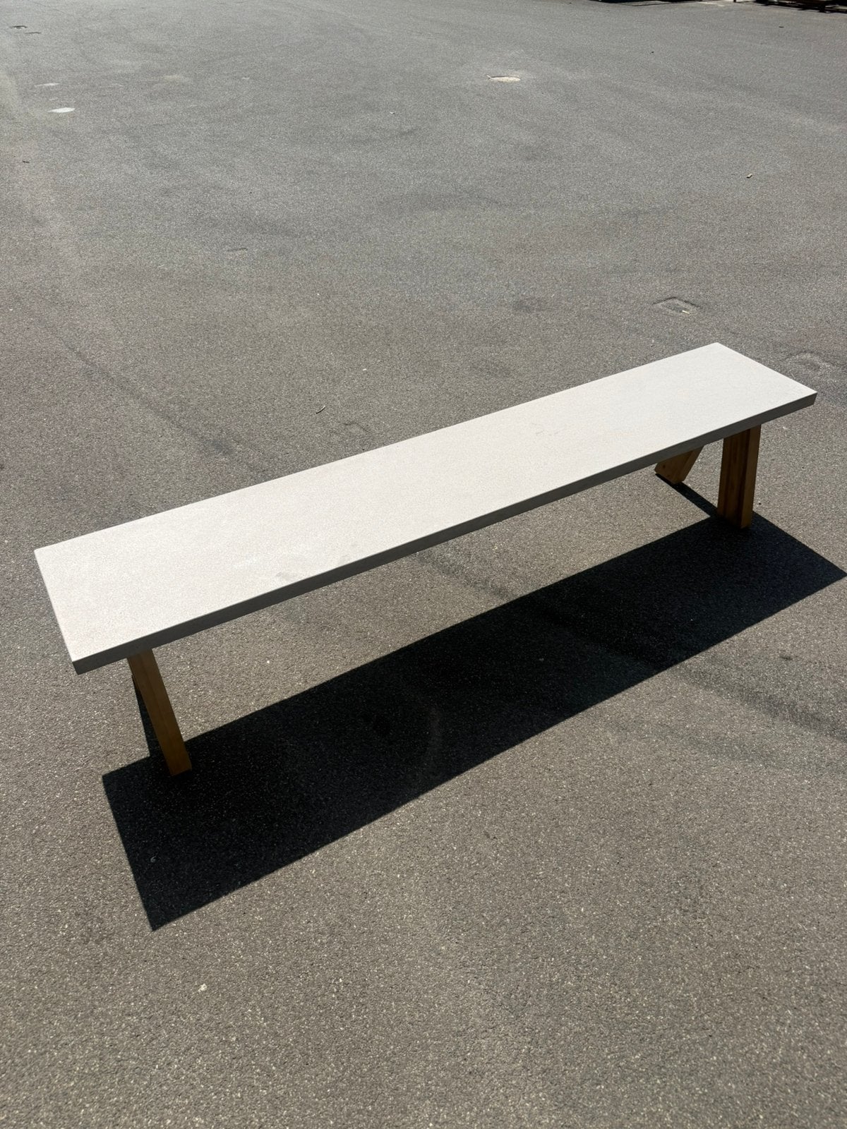KARWEI Eettafelbank betonlook., Ophalen, Zo goed als nieuw, Minder dan 150 cm