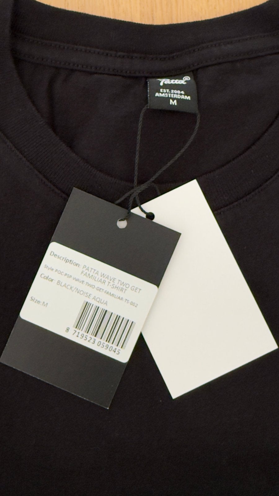 Patta Get Familiar zwart t-shirt | M, Ophalen of Verzenden, Nieuw, Maat 48/50 (M), Zwart