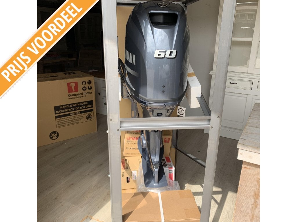 Buitenboordmotor Yamaha 60PK F60FETL 4 takt afstand bediend, Niet ingevuld, Niet ingevuld, Nieuw, Benzine