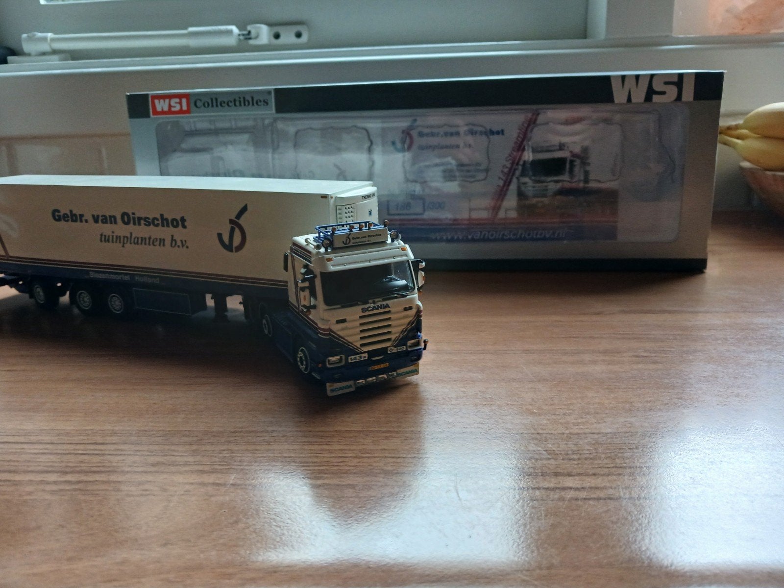 WSI Scania R Streamline Koeloplegger Gebr. van Oirschot, Hobby en Vrije tijd, Ophalen, Nieuw, Bus of Vrachtwagen, Wsi