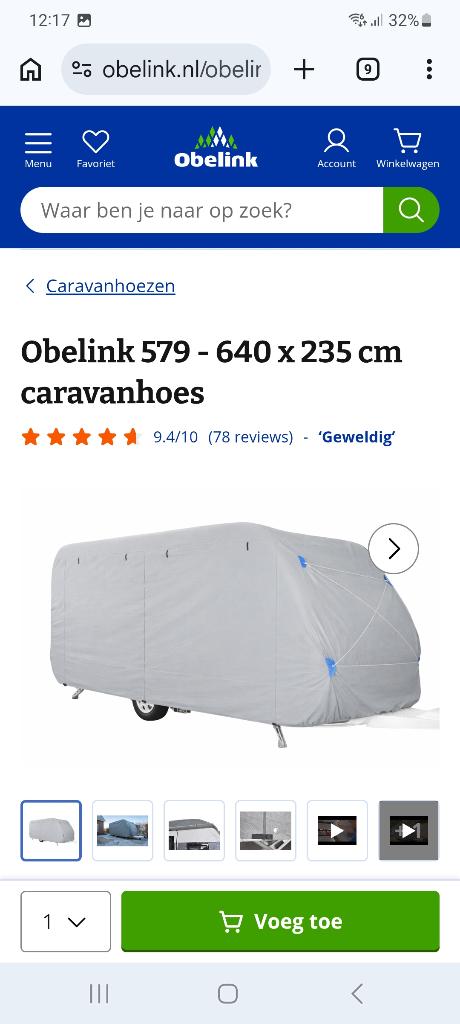 Caravanhoes, Ophalen, Zo goed als nieuw