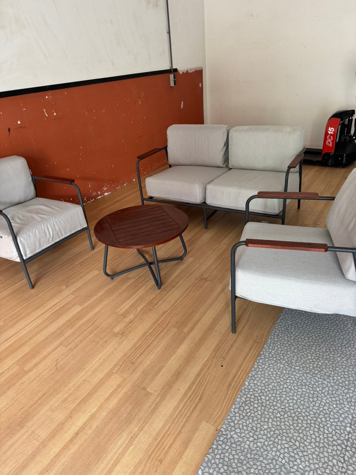 Tuinset, Tuin en Terras, Tuinsets en Loungesets, Ophalen, Zo goed als nieuw, Hout, 2 zitplaatsen