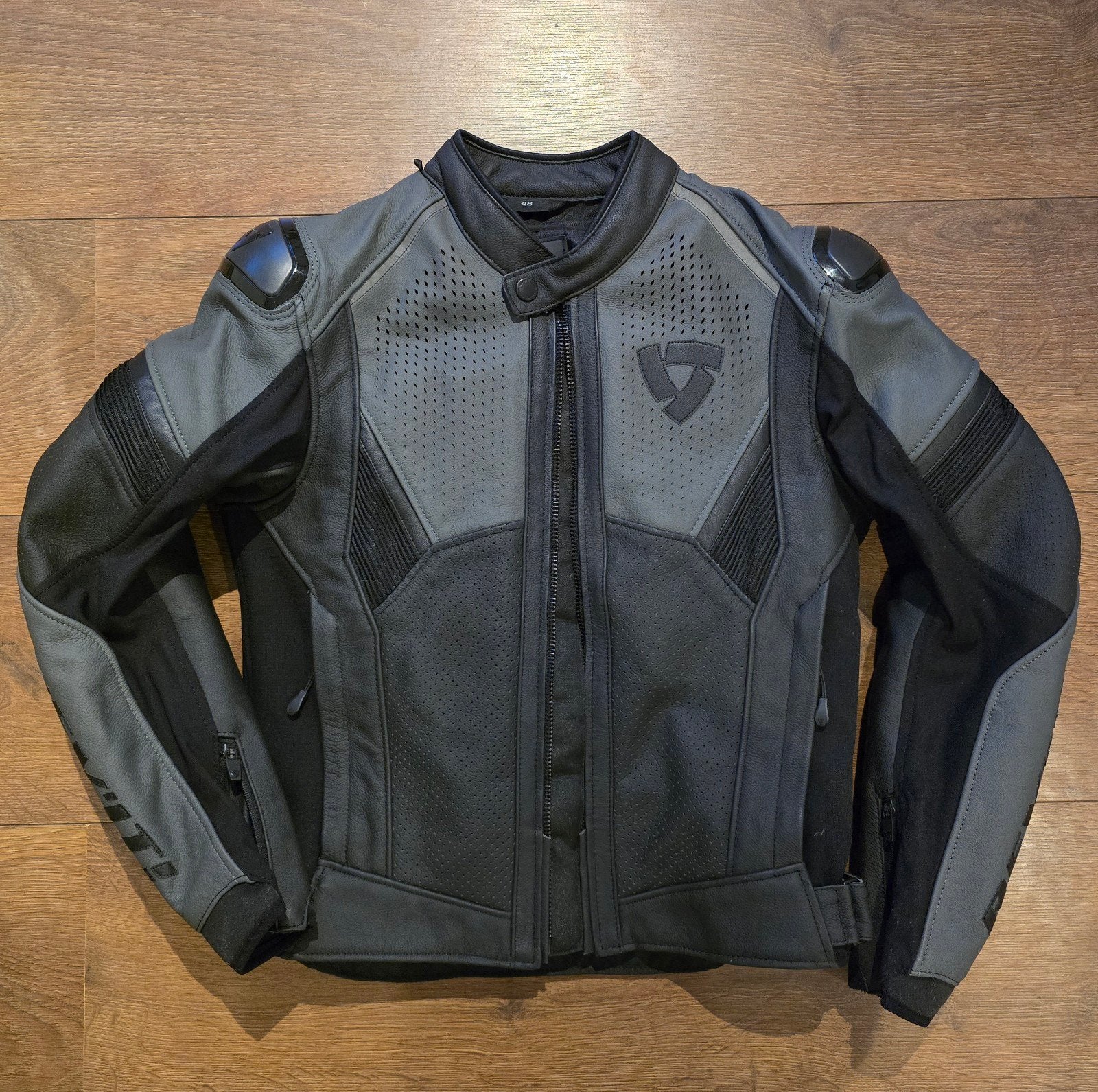 Rev'it Matador motorjas maat 48 met protectoren, Heren, Jas | leer, Ophalen of Verzenden, Rev'it