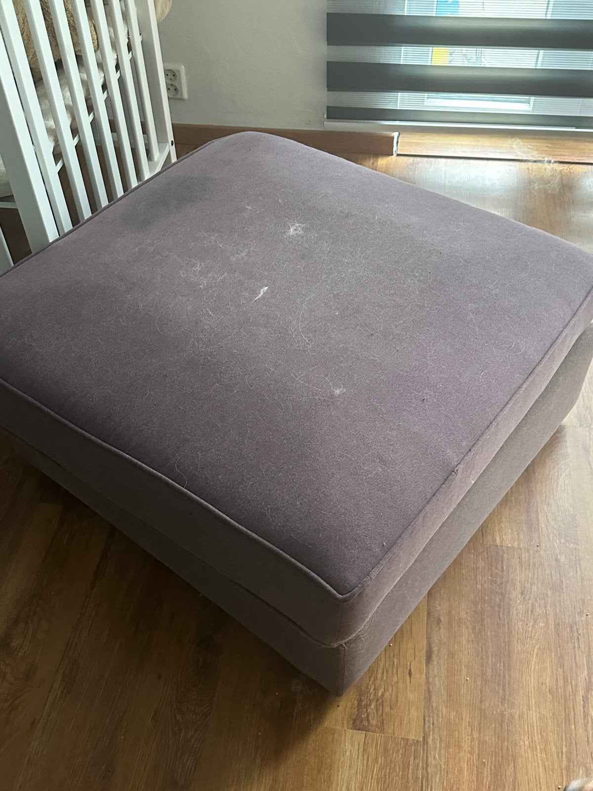 Gratis loungebank met poef, Huis en Inrichting, Banken | Bankstellen, Gebruikt, Hoekbank, Vierpersoons of meer, 300 cm of meer