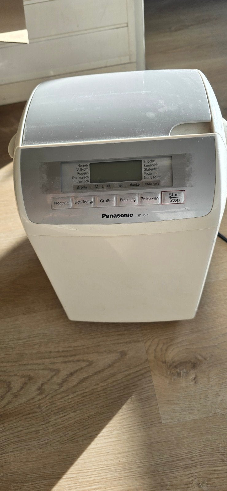 Panasonic SD-257 Broodbakmachine - Gebruikt, 800 tot 1200 gram deeg, Ophalen, Met timer, Gebruikt