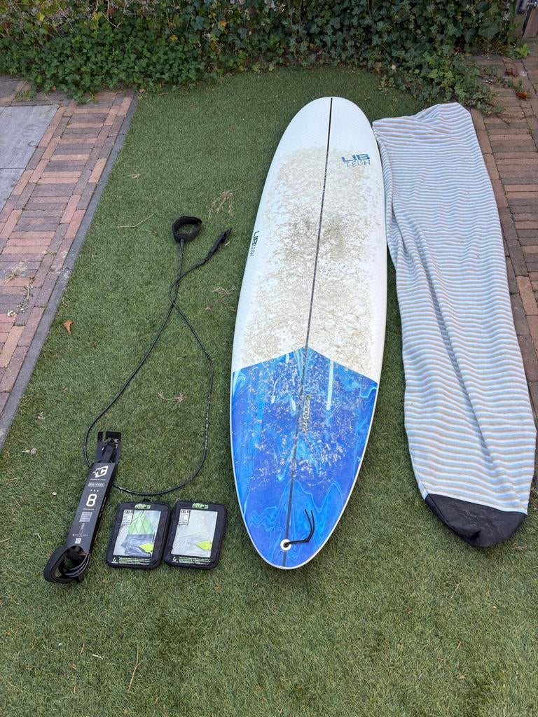 Libtech Pick Up Stick 7'6" - Complete Surfset, Watersport en Boten, Golfsurfen, Ophalen, Zo goed als nieuw, Funboard, Met vinnen
