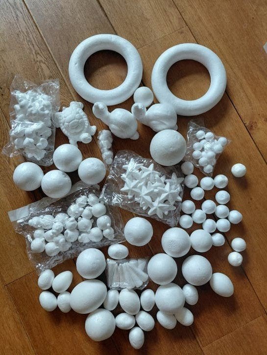 Grote set piepschuim figuren om te knutselen, Overige thema's, Ophalen of Verzenden, Zo goed als nieuw, Overige merken