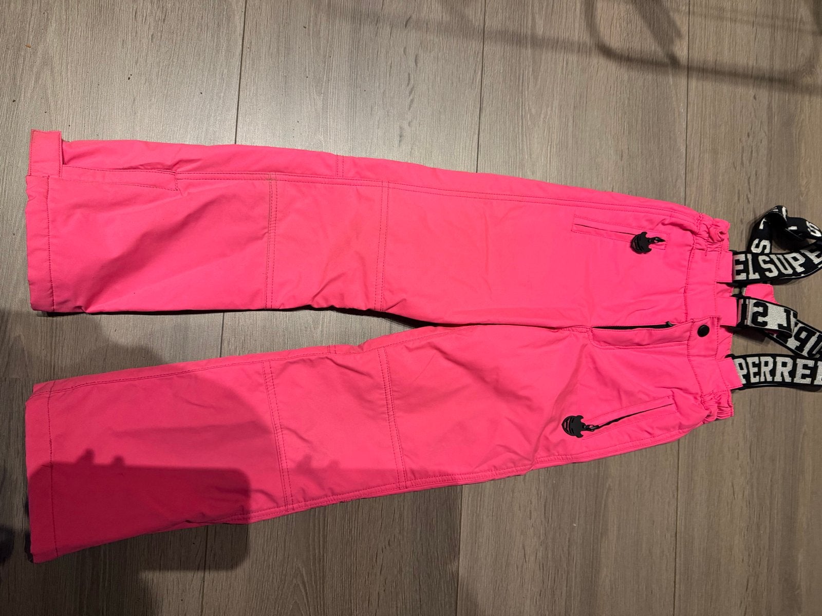 Superrebel Kidsgear skibroek roze maat 128, Ophalen of Verzenden, Zo goed als nieuw, Maat 38/40 (M), Broek