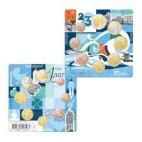 UNC set Nederland 2023 Blister Water - 1 cent t/m 2 euro, Verzenden, Overige landen, Overige waardes, Setje