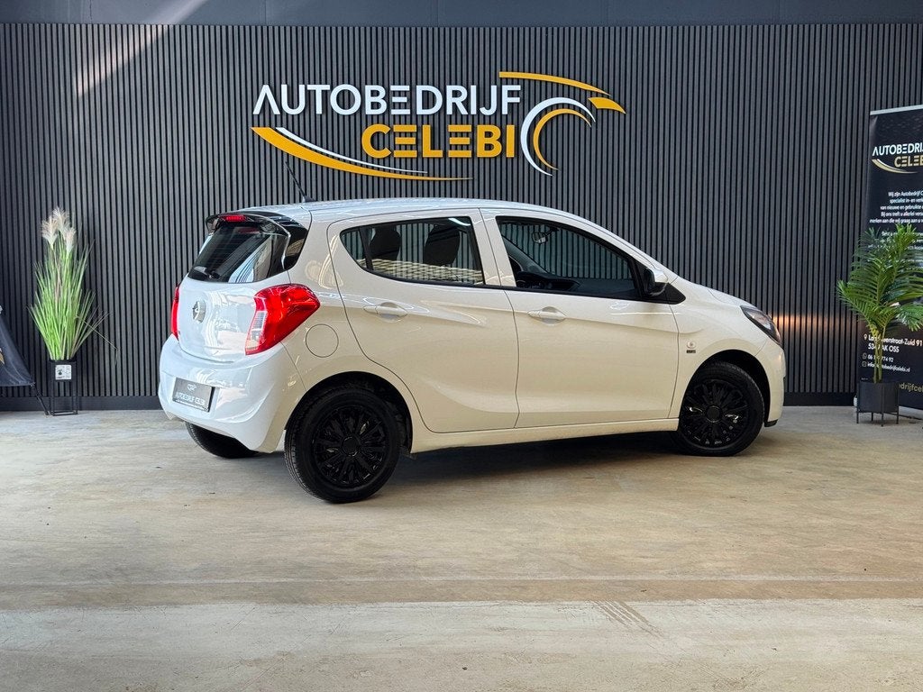 Opel KARL 1.0 ecoFLEX 120 Jaar Edition 2019 WIT CRUISE|AIRCO, Auto's, 839 kg, Stof, Gebruikt, Wit