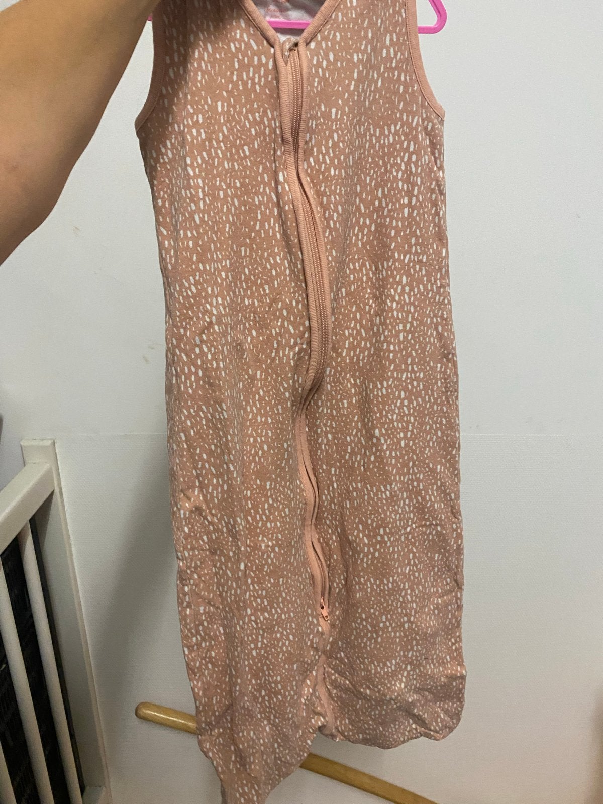Hema Slaapzak Roze met Witte Stippen Maat 86/104, Kinderen en Baby's, Gebruikt, Ophalen of Verzenden, Hema, Roze